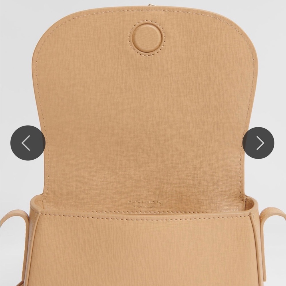 NWOT Mansur Gavriel Mini Classic Leather Saddle Crossbody Bag - Picture 4 of 10